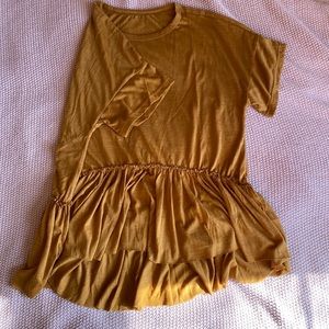 SHEIN mustard yellow T-shirt